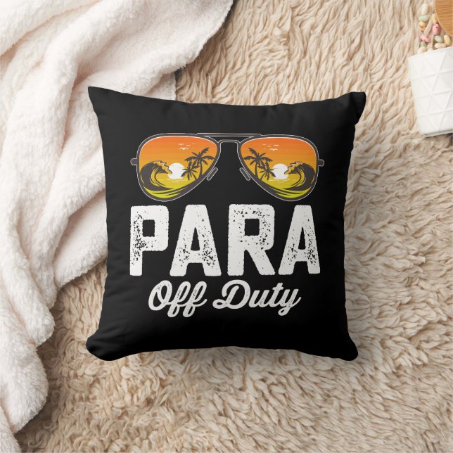 Almofada Para fora do dever Paraprofissional Último dia de  (Cobertor)
