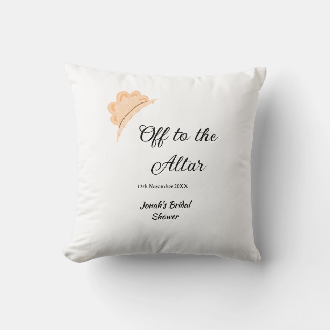 Almofada Para o altar laranja capa chapéu chá de panela nom (Frente)