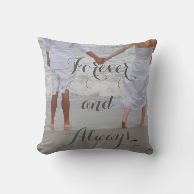 Almofada Para sempre e sempre travesseiro (Frente)