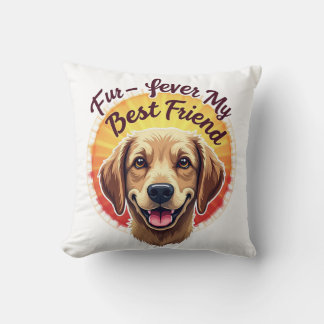 Almofada Para sempre, meu melhor amigo Cachorro