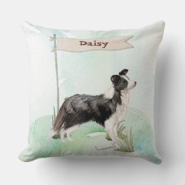 Almofada Parabéns de Borda Collie no Novo Cão