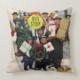 Almofada Paragem do autocarro no Natal
