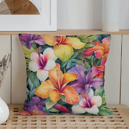 Almofada Paraíso Tropical Watercolor