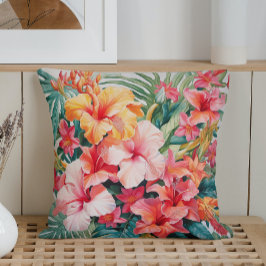 Almofada Paraíso Tropical Watercolor