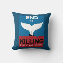 Almofada Parar a caça à baleia | Proibição da proteção mari
