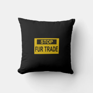 Almofada Parar o Sinal de Comércio de Pele Amarelo