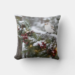 Almofada Pardal-de-inverno de Natal 