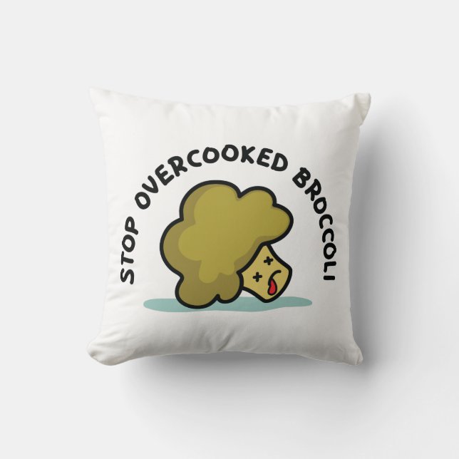 Almofada Pare brócolos Overcooked (Frente)