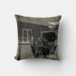 Almofada Pare para um período, cavalo com erros de Amish n