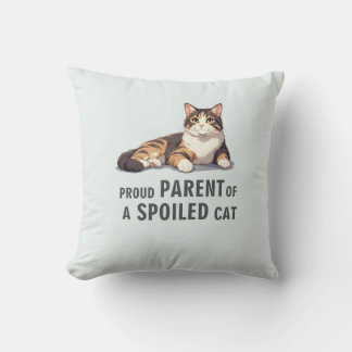 Almofada Parente Mínimo Orgulhoso De Um Gato Maluco Engraça
