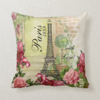 Paris com jardim de rosas do amor