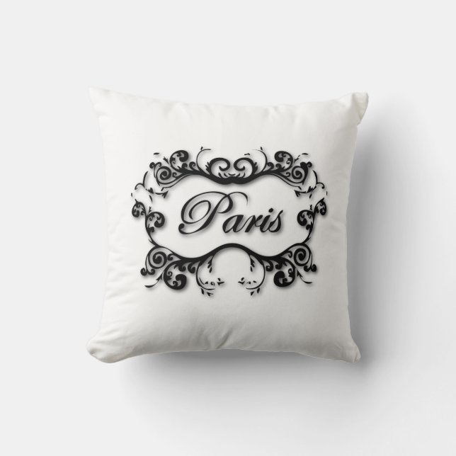 Almofada Paris com Scrolls (Frente)