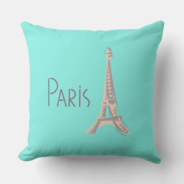 Almofada Paris com Torre Eiffel (Frente)