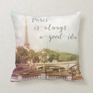 Almofada Paris É Sempre Um Bom Travesseiro De Ideia