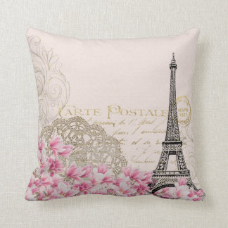 Almofada Paris Eiffelturm France, coisa efêmera francesa do