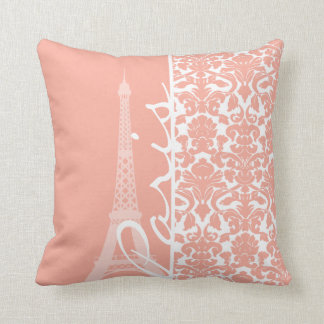 Almofada Paris; Profundo Peach Damask