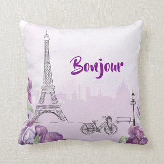 Almofada Paris Purple Iris French