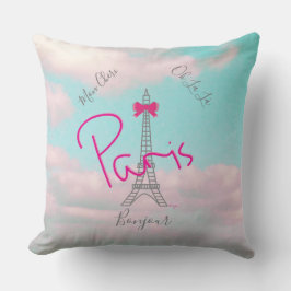 Almofada Paris, Torre Eiffel, Bonjour Moderno Francês