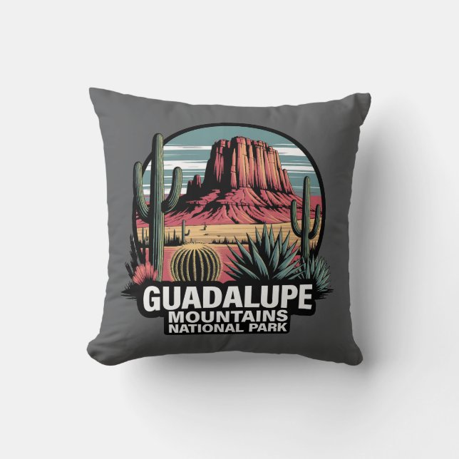 Almofada Parque Nacional das Montanhas Guadalupe Texas (Frente)