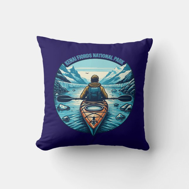 Almofada Parque Nacional do Kenai Fjords (Frente)