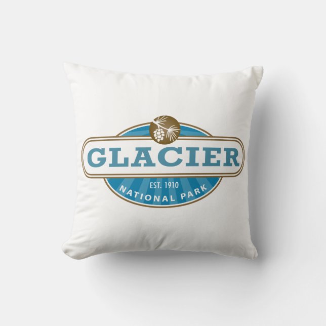 Almofada Parque Nacional Glacier (Frente)
