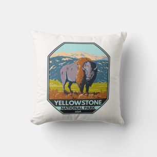 Almofada Parque Nacional Yellowstone North American Bison