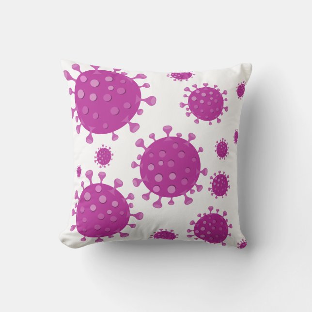 Almofada Partícula Viral Roxa (Frente)