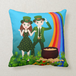 Almofada Partido das Crianças de São Patrick Day