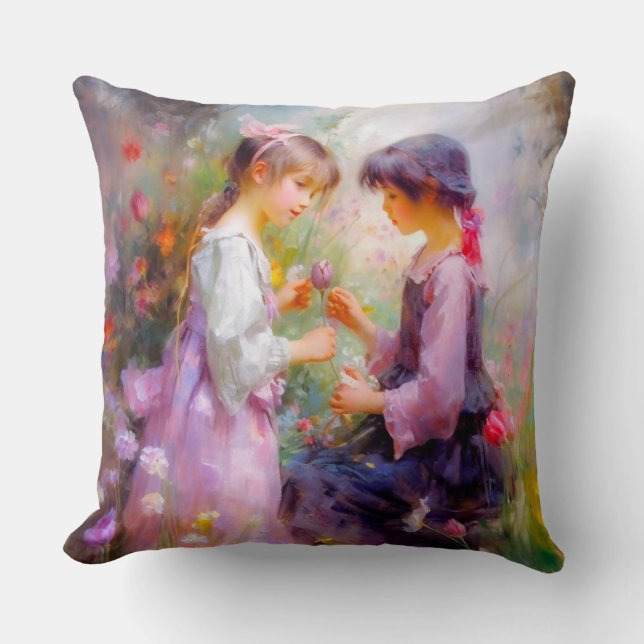 Almofada Partilhar Rosas e Amizade (Frente)