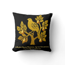 Partucho Em Um Natal Dourado Preto Com Árvore De P