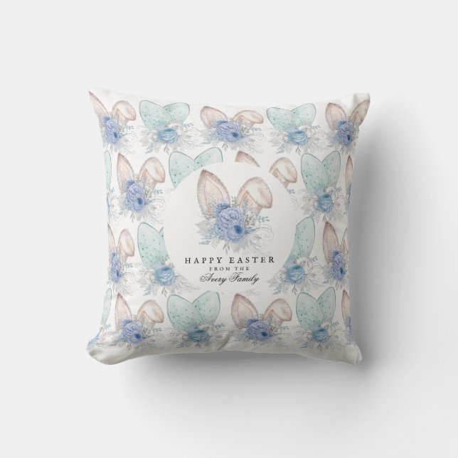 Almofada Páscoa Bunny Ears Personalizadas (Frente)