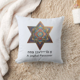 Almofada Páscoa Feliz Estrela de Davi