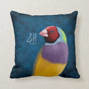 Almofada Passarinho de Gouldian