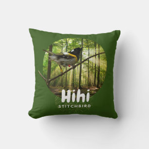 Almofada Pássaro Alto Ameaçado - travesseiro decorativo de