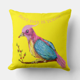 Almofada Pássaro do Paraíso | O Melhor Dia É O Travesseiro