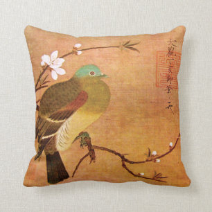 Almofada Pássaro do século XII da dinastia em um ramo do