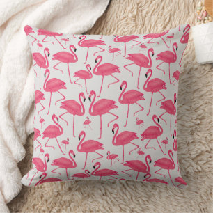 Almofada Pássaro Flamingo cor-de-rosa com água na Design da