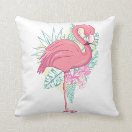 Almofada Pássaro Flamingo Rosa Bonito