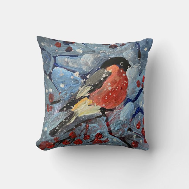 Almofada Pássaro natalino (Frente)