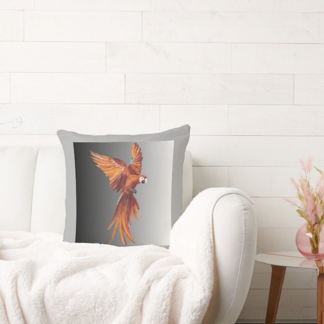 Almofada Pássaro Vermelho (Sofá)