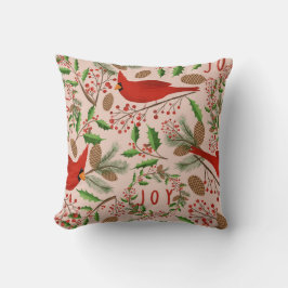 Almofada Pássaro Vermelho do Natal