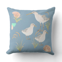 Pássaros Da Linha Costeira No Mar