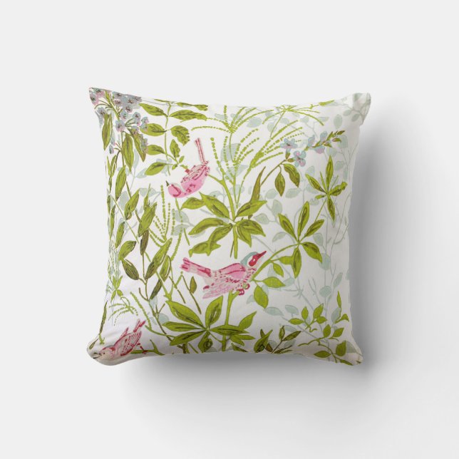 Almofada Pássaros e travesseiro #2 das borboletas (Frente)