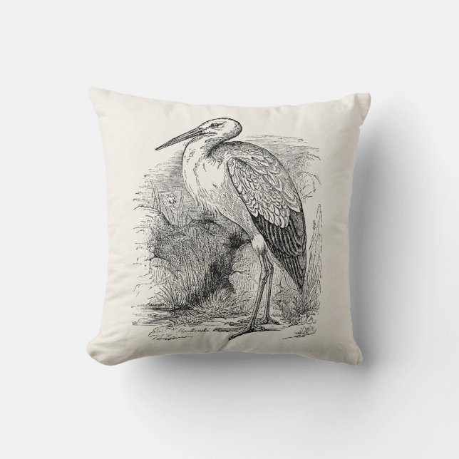 Almofada Pássaros retros personalizados pássaro das (Frente)