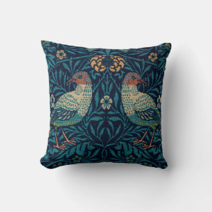 Almofada Pássaros William Morris. Padrão de colheita do ani