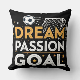 Almofada Passion Goal Motivational Throw Pillow