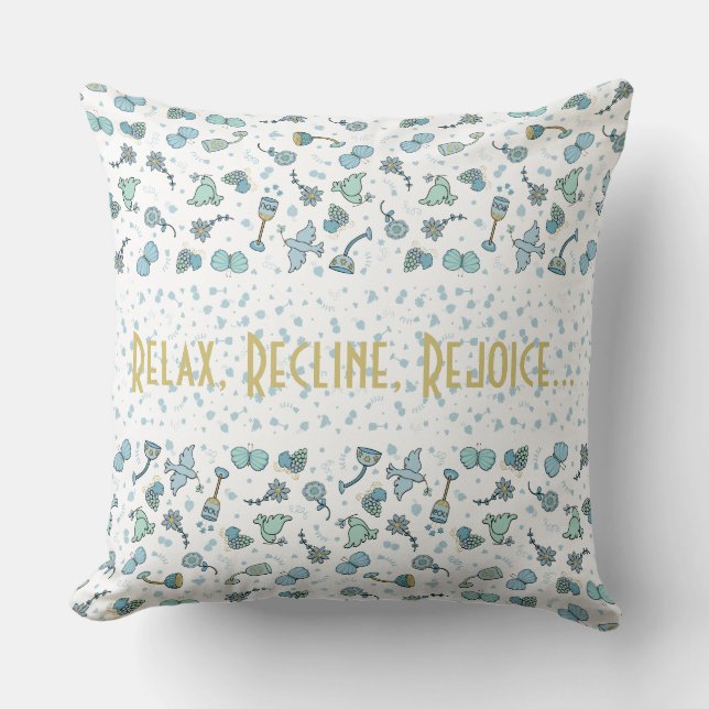 Almofada Passover do travesseiro 20 x 20 Hora do Sêder Whim (Frente)