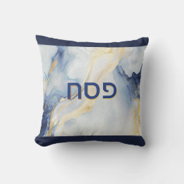 Almofada Passover Seder Blue & Faux Dourado Agate Personali