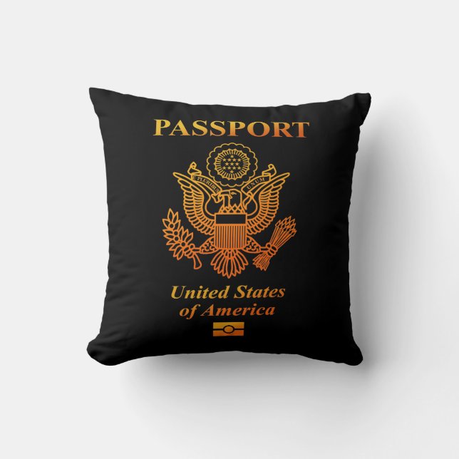 ALMOFADA PASSPORT(USA) (Frente)