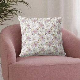 Almofada Pasta Botânica Flor Silvestre Aquarela Floral Cust